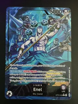 One Piece - OP15-058 Enel Leader Alt Art Adventure on Kami's Island English NM - Image 1