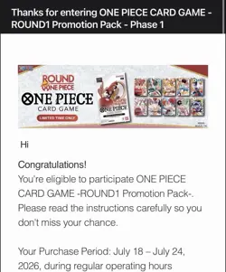 One Piece round 1 Promotion Pack Pre Sale - Image 2