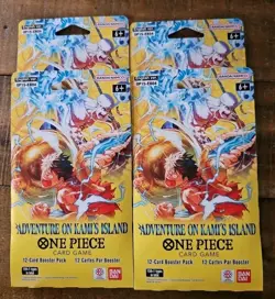 One Piece OP15 EB04 Adventure Kami Island Sleeved Booster Pack Lot Of 4 English - Image 1