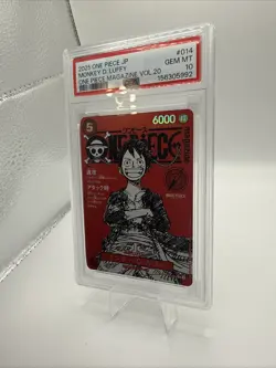 One Piece TCG Monkey D Luffy Magazine Vol 20 Promo JPN ST21-014 SR PSA 10 - Image 1