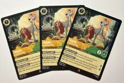 Tramp Street-Smart Dog 10/204 Rare Archazia’s Island Disney Lorcana TCG Set Of 3 - Image 1