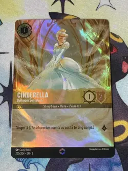 Disney Lorcana Cinderella Ballroom Sensation Enchanted 205/204 - Image 3