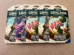 Disney Lorcana Archazia's Island Booster Pack Lot of 3 (12) ENG - Image 1