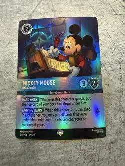 Disney Lorcana Mickey Mouse - Bob Cratchit Enchanted Foil 219/204 EN - Image 1