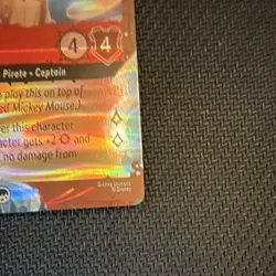 Disney Lorcana TCG Mickey Mouse - Pirate Captain Foil Promo 13/P3 Ruby EN - Image 2