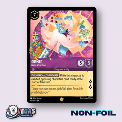 Genie Main Attraction 49/204 Legendary Non-Foil Shimmering NM Disney Lorcana - Image 1
