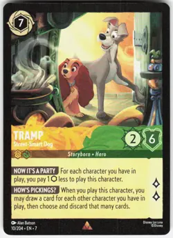 Tramp Street Smart Dog 10/204 Archazia's Island Disney Lorcana - Image 1