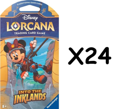 Disney Lorcana - 24 Booster Sleeved Packs (=Box) - Into the Inklands Sealed - Image 1