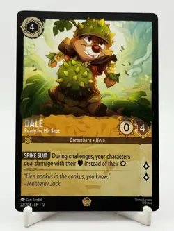 Disney Lorcana Wilds Unknown Dale Ready For His Shot 22/204 Legendary - Regular - Image 1