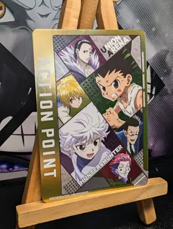 Union Arena Hunter X Hunter Action Point Card UEPR/HTR-AP01 Holo Foil LP CCG TCG - Image 3