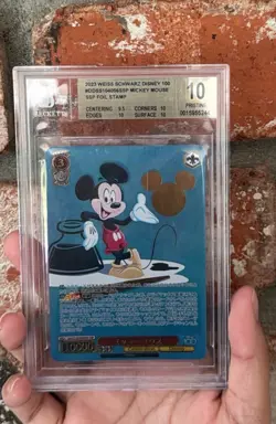 BGS 10 Mickey Mouse SSP Weiss Schwarz Disney 100 Dds/S104-056SSP Foil Stamp - Image 1