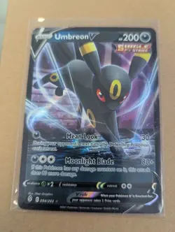 2021 POKEMON EVOLVING SKIES UMBREON V 094/203 PRE OWNED USED CARD - Image 1