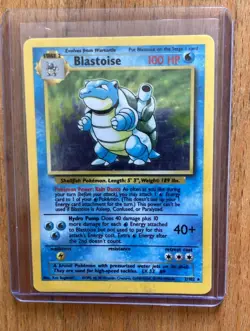 Blastoise Base Set Unlimited HOLO 2/102 Rare Pokemon Card NM WOTC - Image 1