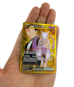 Pokemon TCG Team Rocket’s Mewtwo ex 240/182 Destined Rivals Gold Hyper Rare Card - Image 2