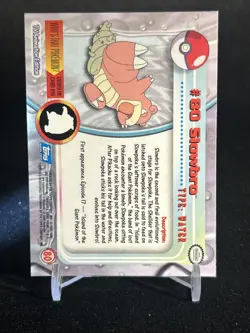 Slowbro #80 Pokemon Topps Series 1 TCG Blue Logo Label 1st Print Pokemon NM - Image 3
