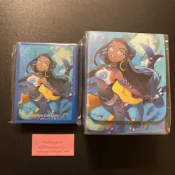 Pokemon Center Japan Shiny Star V Nessa Card Sleeves + Deck Box ~ US SELLER - Image 1
