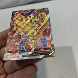 Zamazenta V 196/202 Sword & Shield NM Full Art Ultra Rare Pokemon Card - Image 5