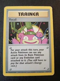 Recall Gym Heroes 116/132 Trainer Pokemon Card Old 1999 2000 - Image 1