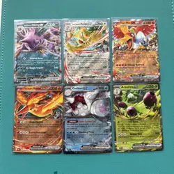 Pokemon TCG Destined Rivals Ex Bundle Double Rare Holo Cards X6 - Image 1