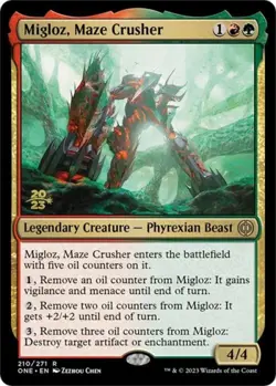 Migloz, Maze Crusher -Foil Near Mint MTG Promos: Prerelease Cards - Image 1