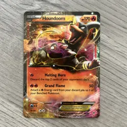 Pokemon TCG Houndoom EX Holo Ultra Rare Card 21/162 XY Breakthrough - Image 1
