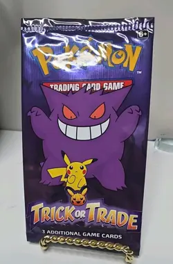 Pokemon Trick or Trade English Sealed Booster Pack - 3 Cards - Image 1