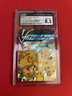 CGC 8.5 Pikachu V-Union (TOP-LEFT) SWSH139 HOLO PROMO Pokemon Card Black Star - Image 1
