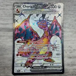 Pokemon Charizard ex Full Art Promo SVP Black Star 056 Holo 330HP English Card - Image 1