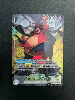 One Piece Card Game Marshall.D.Teach OP16-080 Alternate Art Leader - Image 1