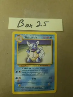 Wartortle 42/102 - BASE SET - VINTAGE WOTC Pokemon CARD - Unlimited - LP - Image 1