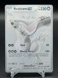 Pokemon TCG Reshiram EX White Flare Mint-Near Mint Condition Card 173/086 - Image 1