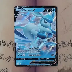 Glaceon V 038/159 Crown Zenith Holo NM Pokemon Card English - Image 1