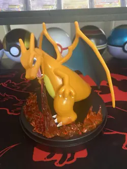 Charizard EX Super-Premium Collection (Figure Only), Pokemon Card Stand - Image 3
