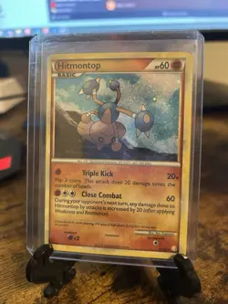 Pokemon TCG Hitmontop HeartGold SoulSilver Holo Rare Card 5/123 LP Condition - Image 1
