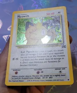 Meowth 10/53 GB Black Star Promo Pokemon Card VLP + Swirl! - Image 5