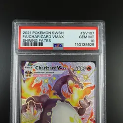 PSA 10 Charizard Vmax SV107/SV122 Pokemon Shining Fates Holo Graded Card - Image 2