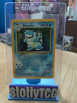Pokemon Blastoise Base Set Holo Rare Card 2/102 1999 Vintage WOTC - MP - Image 1