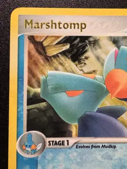 Marshtomp 24/100 EX Crystal Guardians Pokemon Card Reverse Holo Foil Rare LP - Image 3