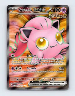 NM Scream Tail ex 197/167 Twilight Masquerade Ultra Rare Pokemon Card - Image 1