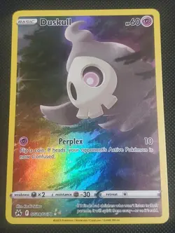 Crown Zenith Duskull Galarian Gallery Ultra Rare Full Art Holo Card #GG28/GG70 - Image 1