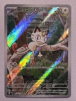 Meowth 106/094 Phantasmal Flames Holo Pokemon Card - Image 1