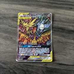 Pokemon TCG Moltres Zapdos Articuno GX SM210 Stained Glass Promo Card Sealed - Image 1