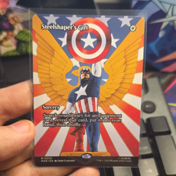 MTG Marvel Super Heroes - Steelshaper's Gift Mythic Full Art EN - M 0050 - Image 1