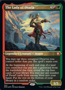 The Lady of Otaria Foil Etched Domanaria United Commander MTG Mythic - Image 1