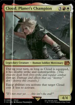 Cloud, Planet's Champion 552 Mythic FINAL FANTASY Magic: The Gathering LP - Image 1