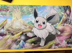 Radiant Shiny Eevee Pokemon Go TCG Playmat / Mousepad - New Unused - Image 1