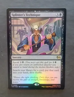 Splinter's Technique Foil Rare R 0080 TMT Teenage Mutant Ninja Turtles Mint - Image 1