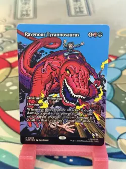 Ravenous Tyrannosaurus (Borderless) 93 MAR Marvel Universe Eternal-Legal NM - Image 1