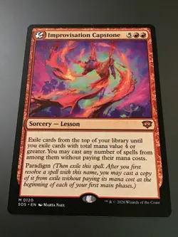 MTG Secrets Of Strixhaven #0120 Improvisation Capstone NM - Image 1