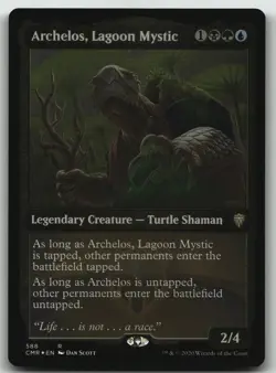 Archelos, Lagoon Mystic (Foil Etched) foil R Commander Legends 588 LP - Image 1